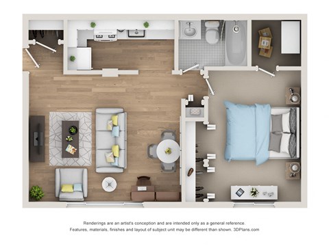 A1A2 Floor Plan at Village Club of Rochester Hills, Shelby Township, MI, 48317